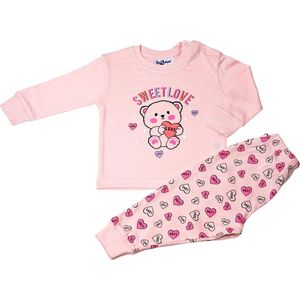 Fun2Wear - Pyjama Sweet Love Hearts - Roze - Maat 98 - Meisjes