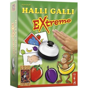 999 Games Halli Galli Extreme: Spannend reactiespel met varkens, olifanten en apen | Geschikt voor 2-4 spelers vanaf 6 jaar