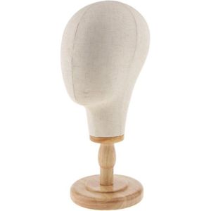 Zylo® Paspop Hoofd - Mannequin Hoofd - Pashoofd - Beige - 30cm x 24cm x 18cm