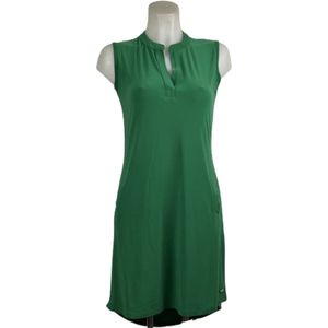 Angelle Milan – Travelkleding voor dames – Mouwloze Groene Jurk – Ademend ��– Kreukherstellend – Duurzame jurk - In 5 maten - Maat S