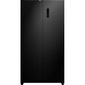 Exquisit CDJ445-040EB - Amerikaanse koelkast - Met Display - No Frost - 442 Liter - Zwart