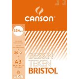 Canson tekenblok Bristol formaat 297 x 42 cm (A3)