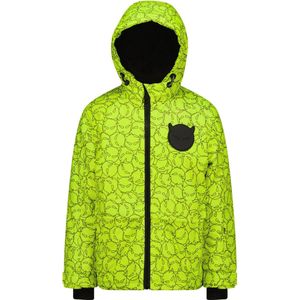 SuperRebel - Winterjas SPACE - Devil neon yellow - Maat 128