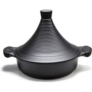 Tajine Agadir - Arabisch Design Non-stick shining black - Inductie