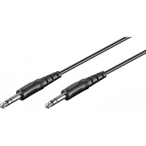 6,35mm Jack stereo audio kabel - 1,5 meter
