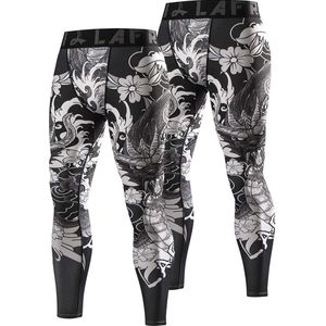 Mannen Sneldrogende Cool Compressie Fit Panty Leggings Tailleband - Sportlegging