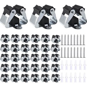 Bezemhouder - Gereedschap houder - Bezem ophangsysteem Multi Wand Houder - Ophangsysteem tuingereedschap - Set Inclusief Bevestigingsmateriaal(zwart)