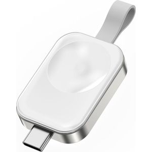 MMOBIEL Draadloze Oplader voor Apple Watch – Compacte USB-C Wireless Charger voor elke Apple iWatch Series – Magnetische Snellader – Sleutelhanger Reislader - iWatch Oplader