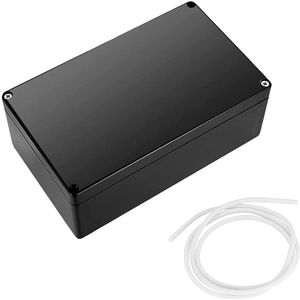 Aansluitdoos behuizing IP66 zwarte elektronische behuizing kunststof afdekkingen voor doe-het-zelf stroomaftakdoos 200 x 120 x 75 mm.