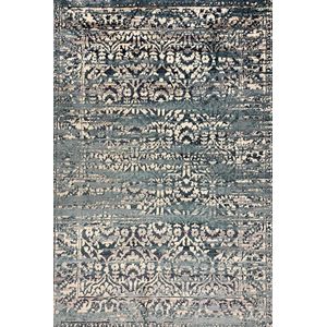 Aledin Carpets Oslo - Vintage - Vloerkleed - 160x230 cm - Laagpolig - Tapijten woonkamer - Blauw