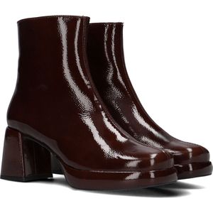 CTWLK Bambossa Enkellaarsjes - Enkelboots met rits - Dames - Bruin - Maat 39