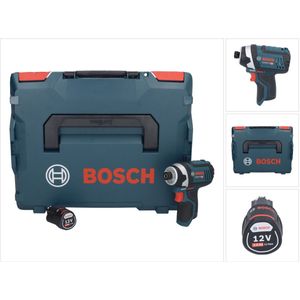 Bosch GDR 12V-105 Professionele accu-slagmoersleutel 12 V 105 Nm 1/4"" + 1x oplaadbare accu 2.0 Ah + L-Boxx - zonder oplader