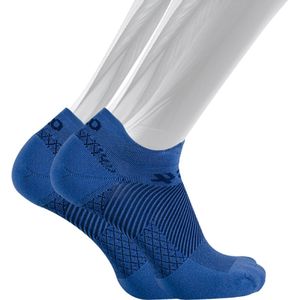 OS1st FS4 fasciitis plantaris compressie sneakersokken maat L (43-47) – blauw – hielspoor – vermoeide voeten – pijn onder de voetboog – hielpijn – ademend – vochtregulerend – verkoelend - naadloos – antibacterieel