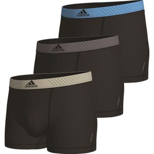 Adidas Sport Trunk (3PK) Heren Onderbroek - zwart - Maat S