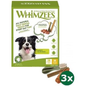 3xmedium 28 st Whimzees variety box hondensnack
