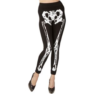 WIDMANN - Legging met skelet opdruk voor vrouwen - L / XL