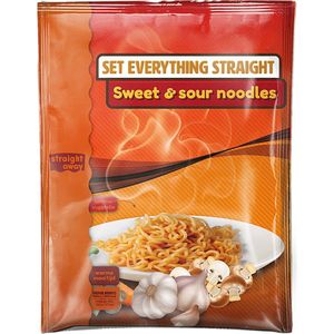 Straight away Hoogwaardige Volledige Complete Maaltijdvervanger - Warme maaltijd - Sweet and Sour Noodles - 7 porties a 54 gr - leuker, lekkerder en makkelijker afvallen!