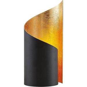 Lindby - Tafellamp - 1licht - aluminium - H: 30 cm - E27 - zwart, goud