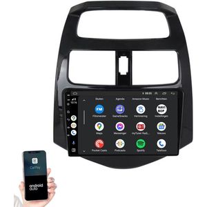 Geschikt voor Chevrolet Spark 2009-2015 | 9"" Android 14.0 Autoradio | Apple CarPlay & Android Auto | 2GB RAM & 32GB opslag | Draadloze verbinding | HD Touchscreen | FM, AM, DAB+ Radio | Bluetooth handsfree bellen