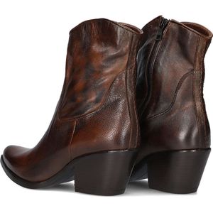 Omoda Tep Enkellaarsjes - Enkelboots met rits - Dames - Bruin - Maat 40