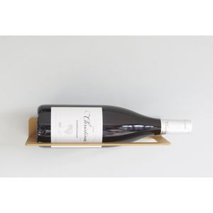 STERKSTAEL Dionysos - industriële wijnfleshouder / wijnrek - 1 stuk - GOUD - poedercoating - staal