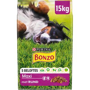 Bonzo Adult Maxi - Hondenvoer Droogvoer - Rund - 15 kg