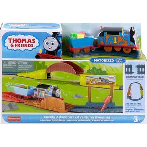 Fisher-Price Thomas & Friends HHV98 Gemotoriseerde speelset - Muddy avontuur -265 cm