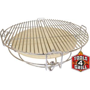 Tools4grill Divide & BBQ - Flexibel roostersysteem voor 18 inch (+/- 34 cm vuurring binnenmaat)