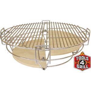 Tools4grill Divide & BBQ - Flexibel roostersysteem voor 18 inch (+/- 34 cm vuurring binnenmaat)