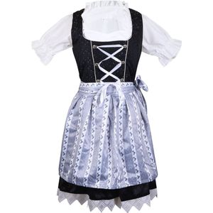 Bel Party Wears / Oktoberfest - Dirndl - Boeren Tirol - Zwart / Grijs - Maat 40/L