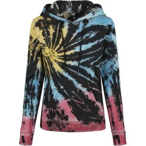 Urban Classics - Tie Dye Hoodie/trui - S - Zwart