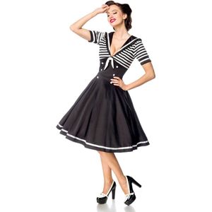 Belsira - Navy Style Swing jurk - 3XL - Zwart