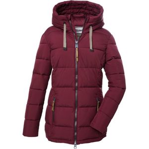 Killtec dames winterjas - padded winterjas dames - 39835 - donkerrood - maat 44