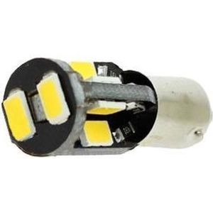 BA9S auto lamp 2 stuks | LED kentekenverlichting | 10-SMD wit licht 6000K | 12V