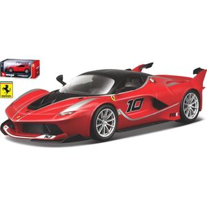 Bburago  FERRARI FXX-K rood/wit schaalmodel 1:24