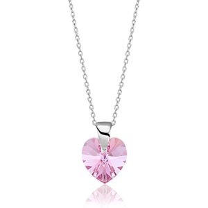 Montebello Ketting Aella KHZ431 - Swarovski® Hart - 925 Zilver Gerhod.- Ø10mm - 40cm