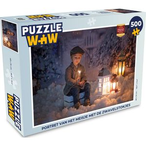 Puzzel Portret - Sprookje - Kerst - Sneeuw - Legpuzzel - Puzzel 500 stukjes - Kerst - Cadeau - Kerstcadeau voor mannen, vrouwen en kinderen