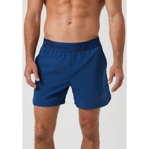 Björn Borg 6'' Sportbroek Heren - Korte broek mannen - Blauw - Gerecycled Polyester - Maat S
