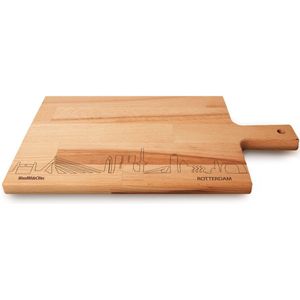 Skyline Serveerplank Rotterdam - Hapjesplank - Serveerplank - Tapas - Hapjes - Serveren - WoodWideCities