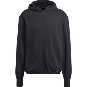 Adidas Yoga Base Sweatshirt Met Volledige Rits Zwart XL Man