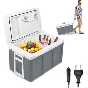 Draagbare koelbox 48 liter - 12V/230V - Warm en koud - Camping en auto