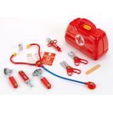 Klein Trapezium Dokterskoffer 10-delig Rood 24,5 Cm
