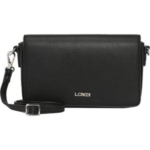L.CREDI Schoudertas Koppeling Jane Clutch Black Zwart