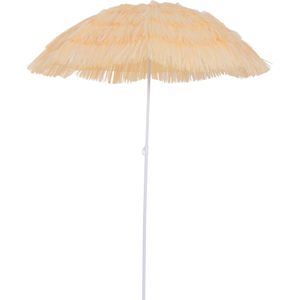 Outsunny Zonnescherm strandscherm party tuinscherm Hawaii-parasol 160 cm 2 kleuren TN-XZCV-GM2R