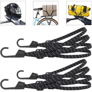 Elastische spanbanden met haken voor motorfiets en fiets - 2 stuks, 60cm + 60cm