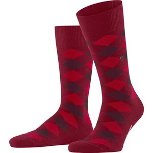 Burlington Danny one-size, met patroon Katoen sokken heren rood - Matt 40-46