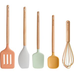 KitchenCraft Idilica siliconen gereedschapsset, set van 5