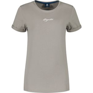 Rogelli Logo T-Shirt Sportshirt - Korte Mouwen - Dames - Beige - Maat L