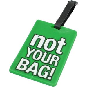 Koffer bagagelabel - Not Your Bag!  | Green