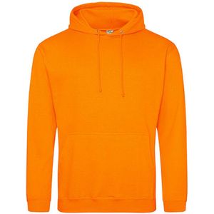 Just Hoods 'College Hoodie' Orange Crush Maat S